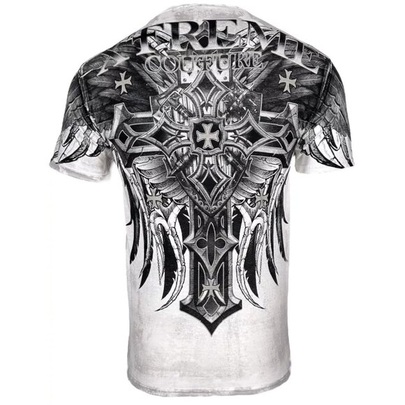 Xtreme Couture by Affliction Men's T-Shirt Battledome Biker Cross, S-5XL - Picture 3 of 8
